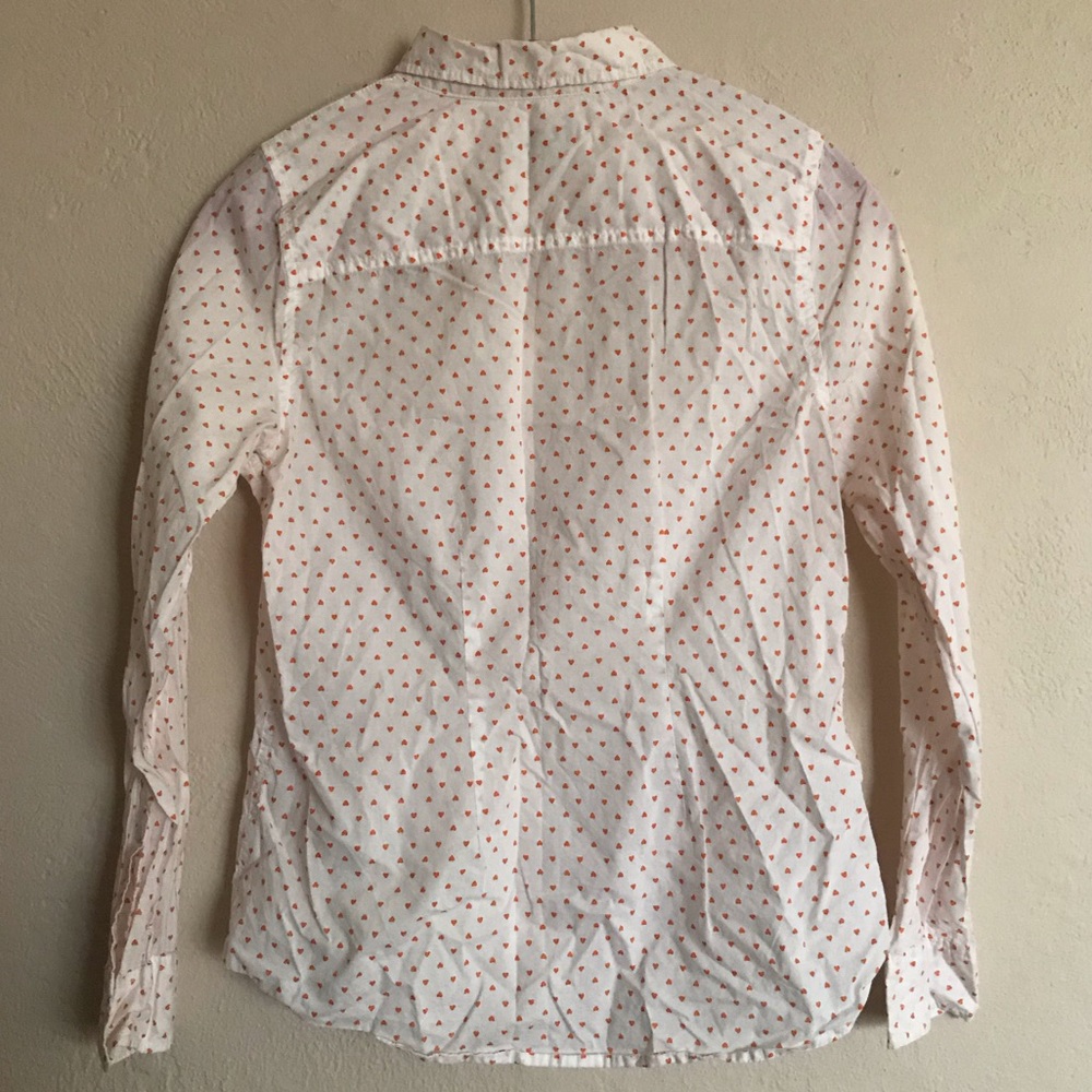 GAP Heart Patterned Button Up Top - Picture 5 of 5